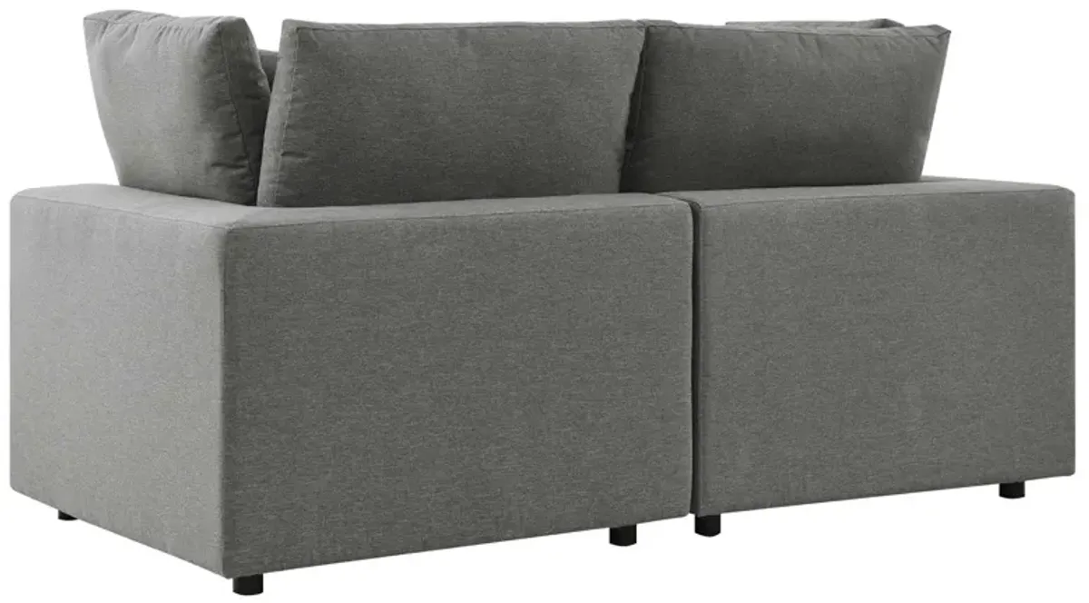 Commix Patio Overstuffed Outdoor Loveseat