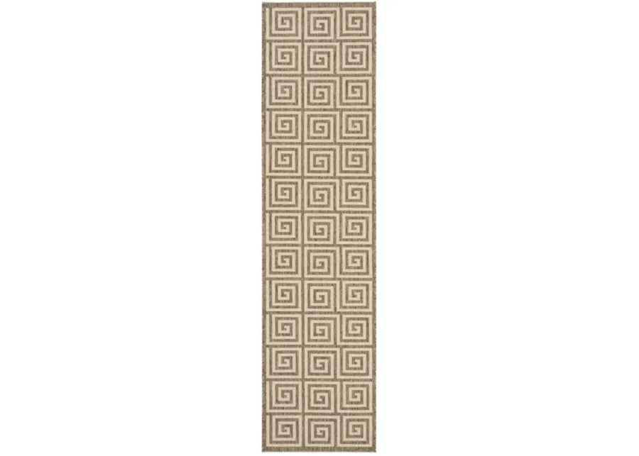 LINDEN 129 Collection LND129C-28 Cream / Beige 2'-2" X 8'