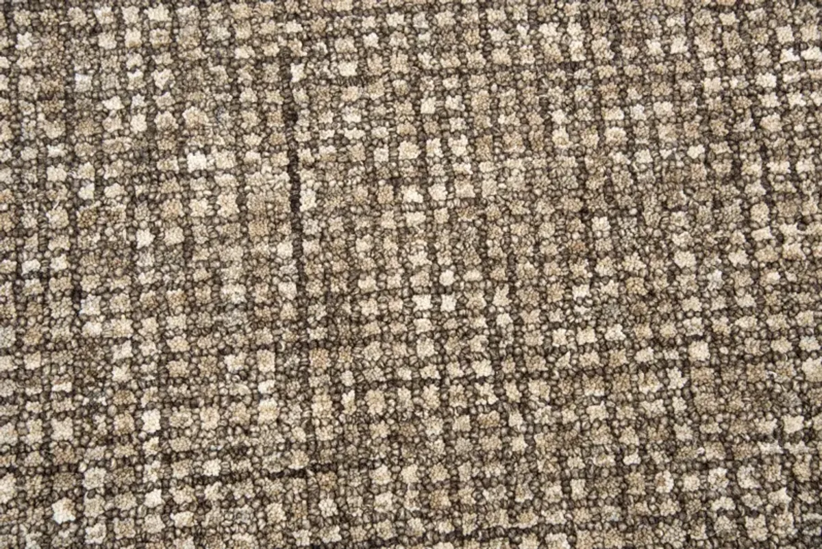 Talbot Brown Tweed Wool 5' x 8' Rectangle Rug