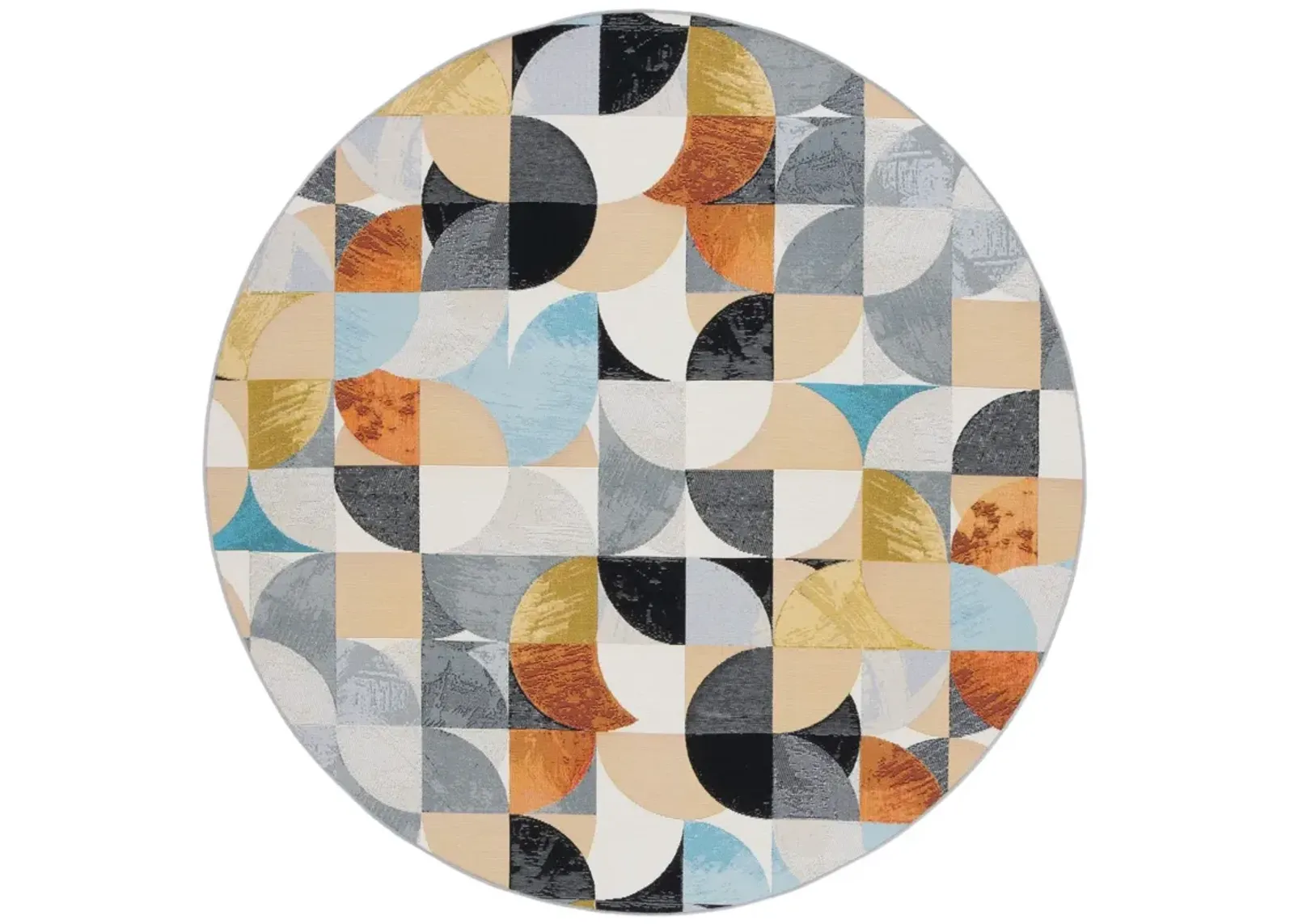 BARBADOS 539 Multi 6'-6' X 6'-6' Round Round Rug