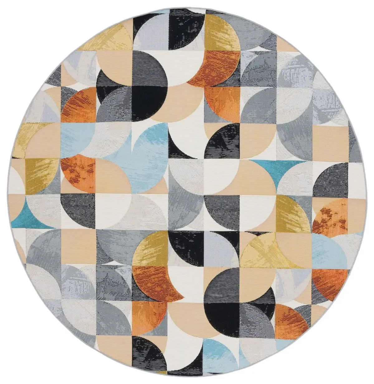 BARBADOS 539 Multi 6'-6' X 6'-6' Round Round Rug