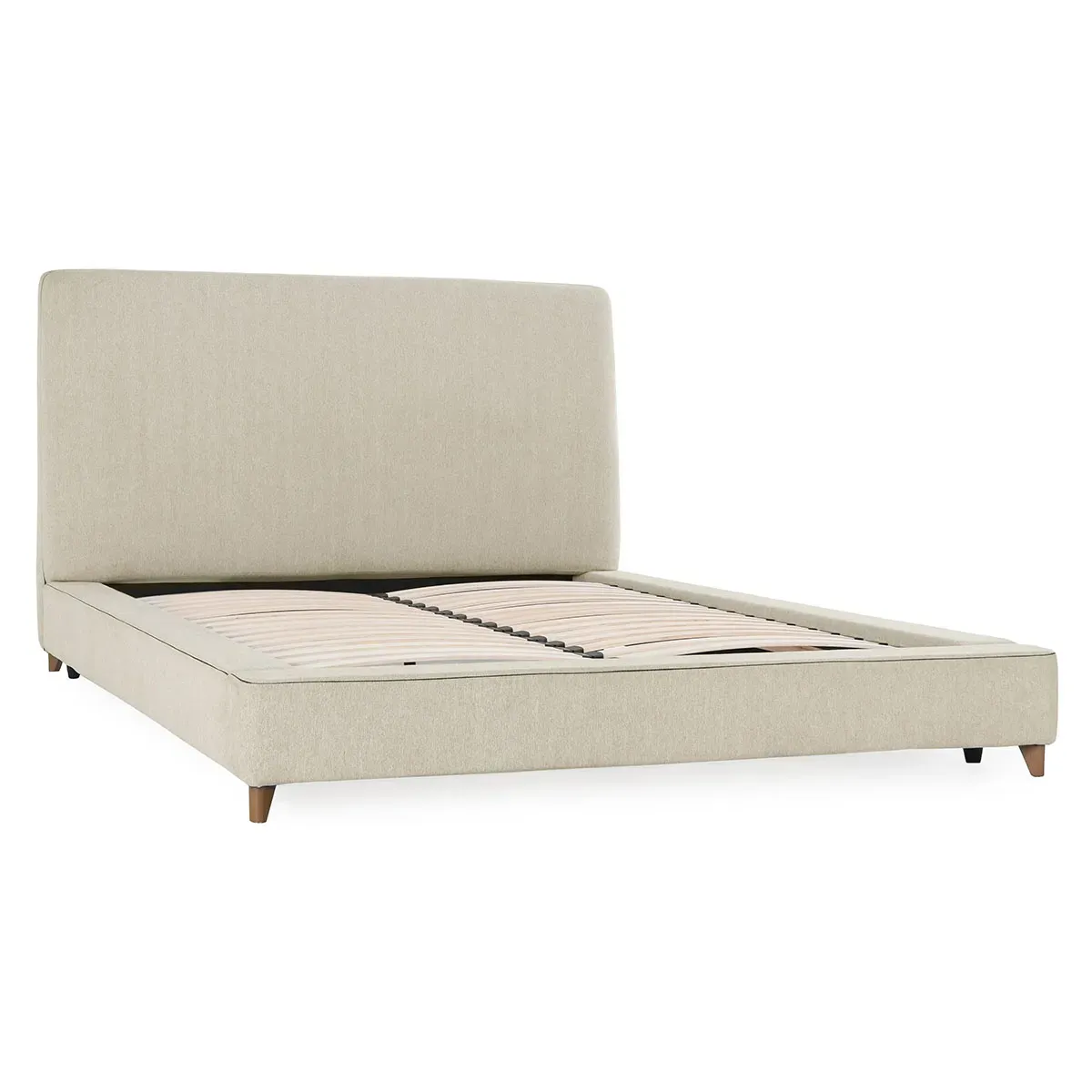 Tate Upholstered Eastern King Bed in Cream