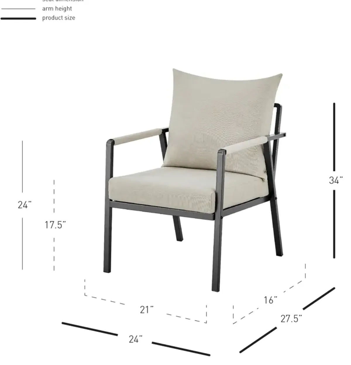 Rivano Outdoor Accent Arm Chair