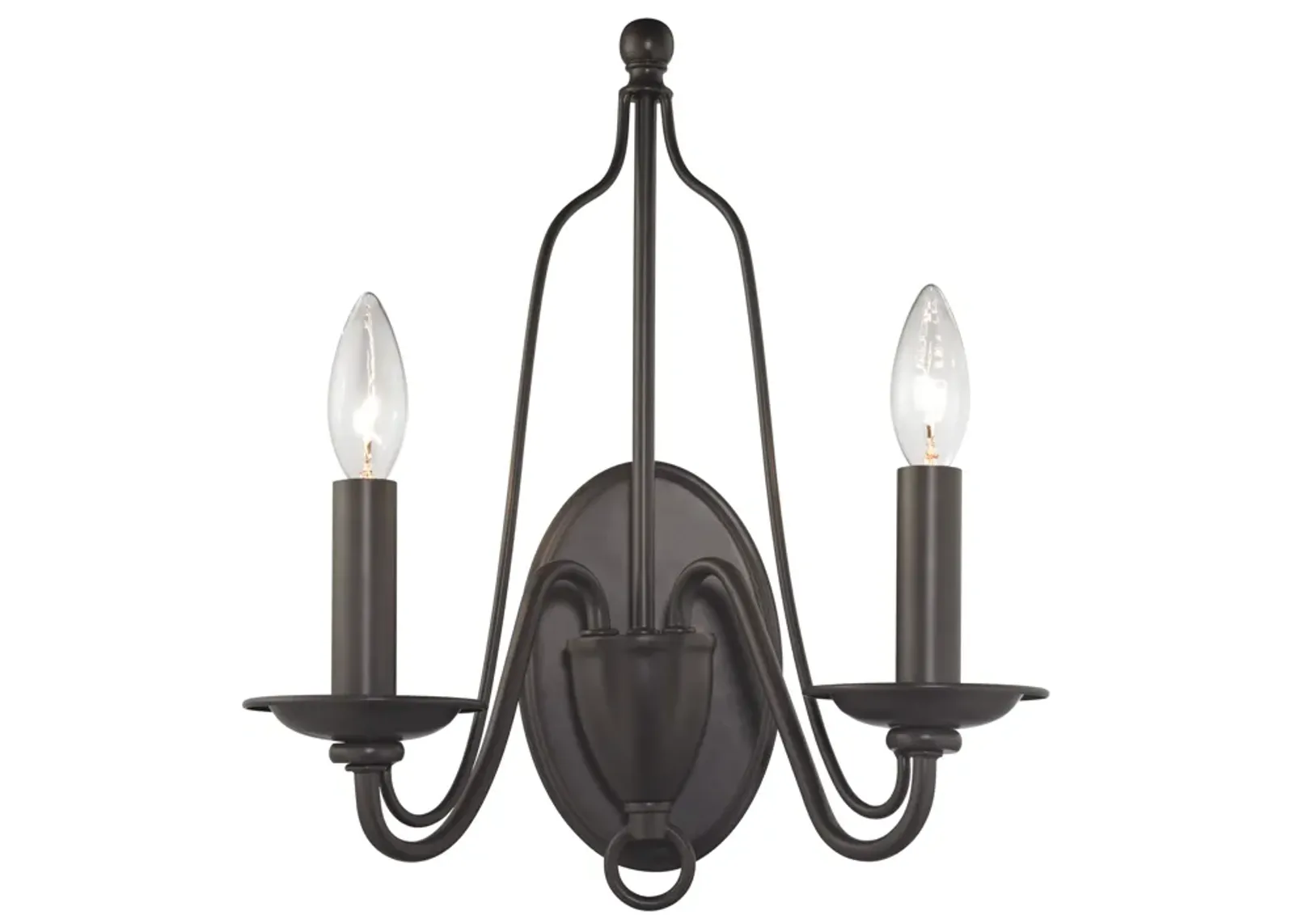 Monroe 15" High 2-Light Sconce - Oil Rubbed Bronze