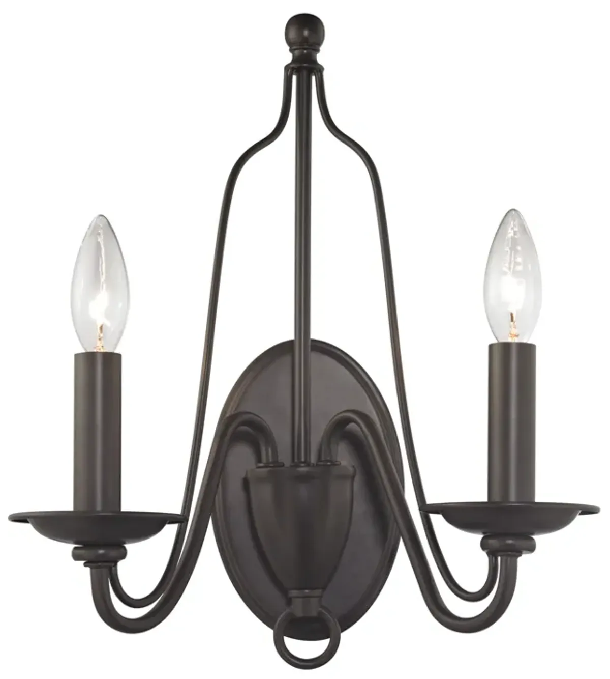 Monroe 15" High 2-Light Sconce - Oil Rubbed Bronze