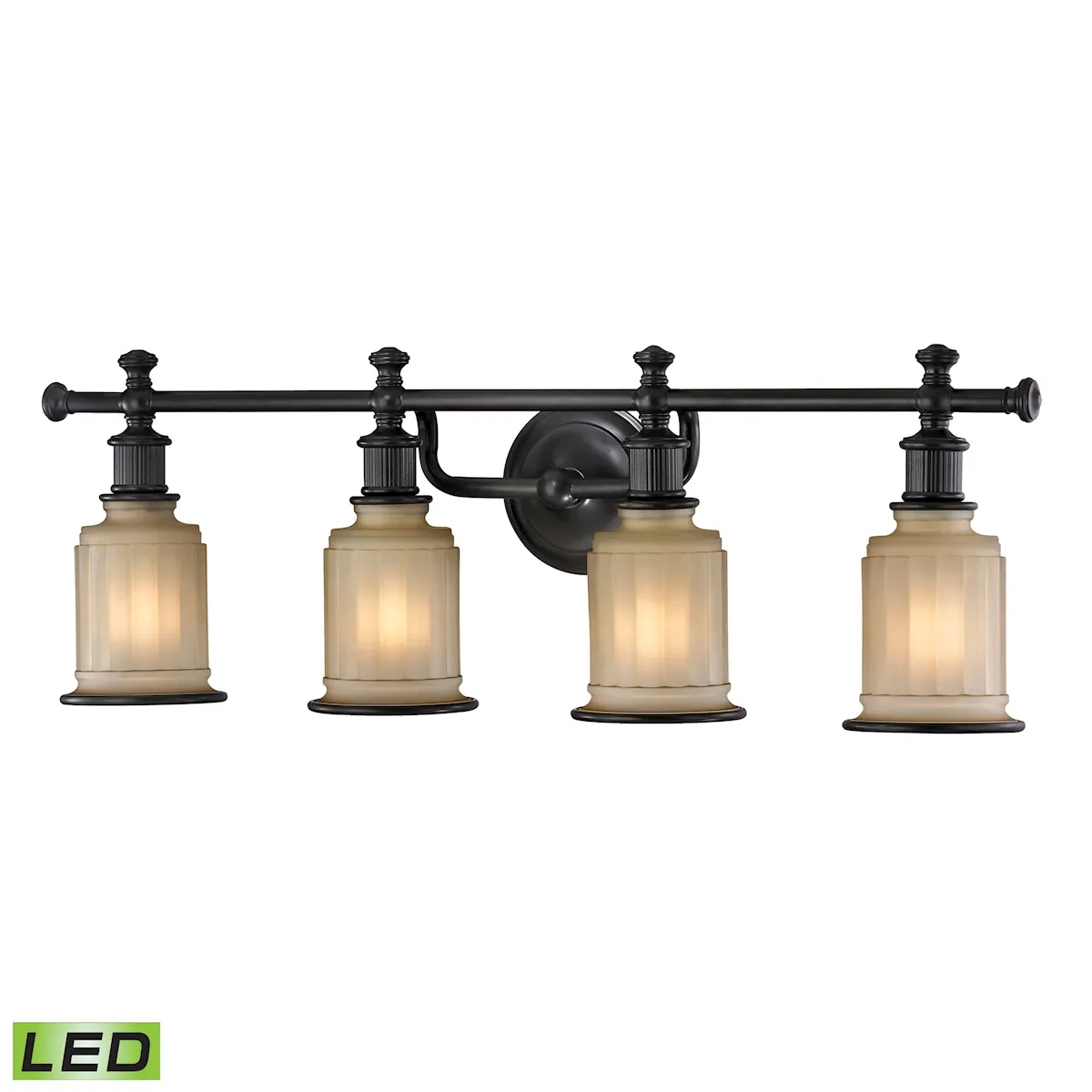 Acadia 30'' Wide 4-Light Vanity Light - Oiled Bronze (Includes LED Bulbs)