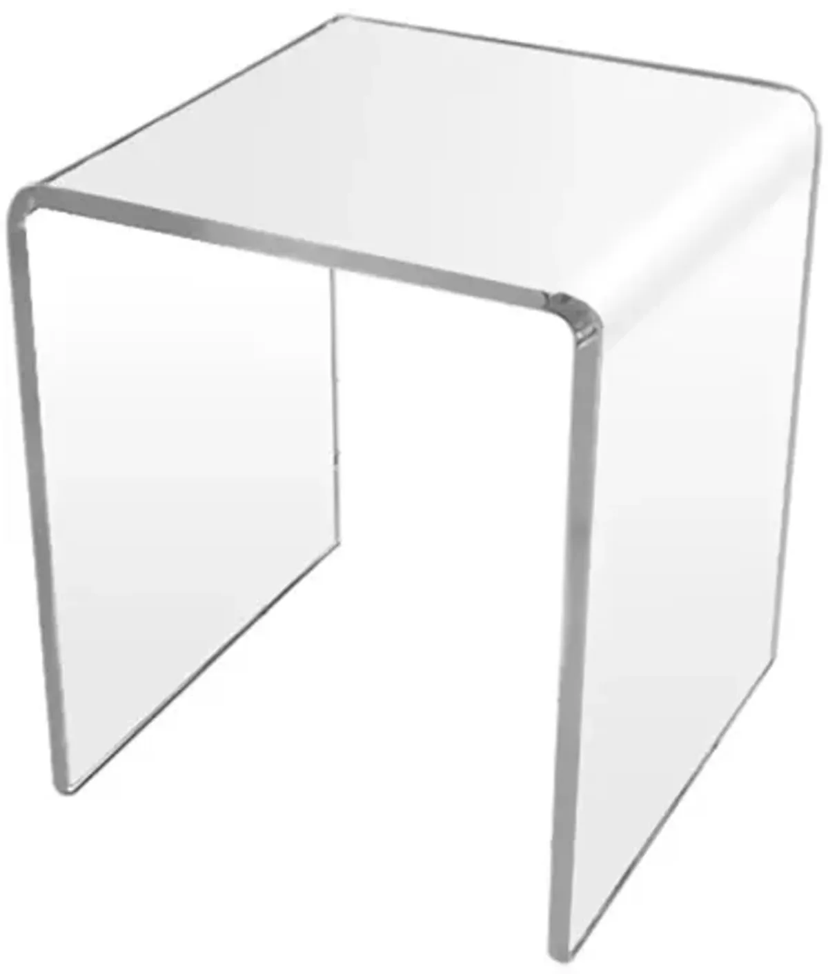 Veobreen 16-inch Side Table in Clear Acyrlic