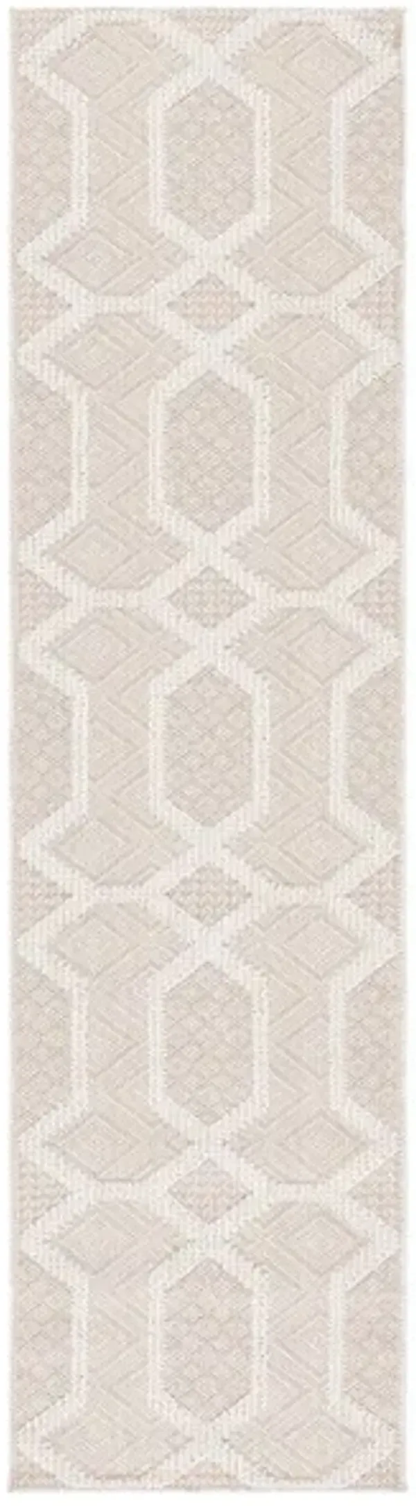 GLOBAL 416 Beige 2'-2' X 8' Runner Rug