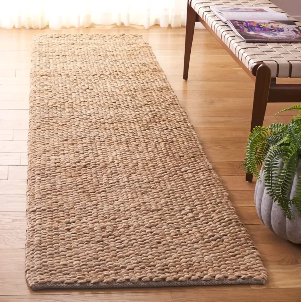 NATURAL FIBER 476 NATURAL 2'-3' x 9' Runner Rug