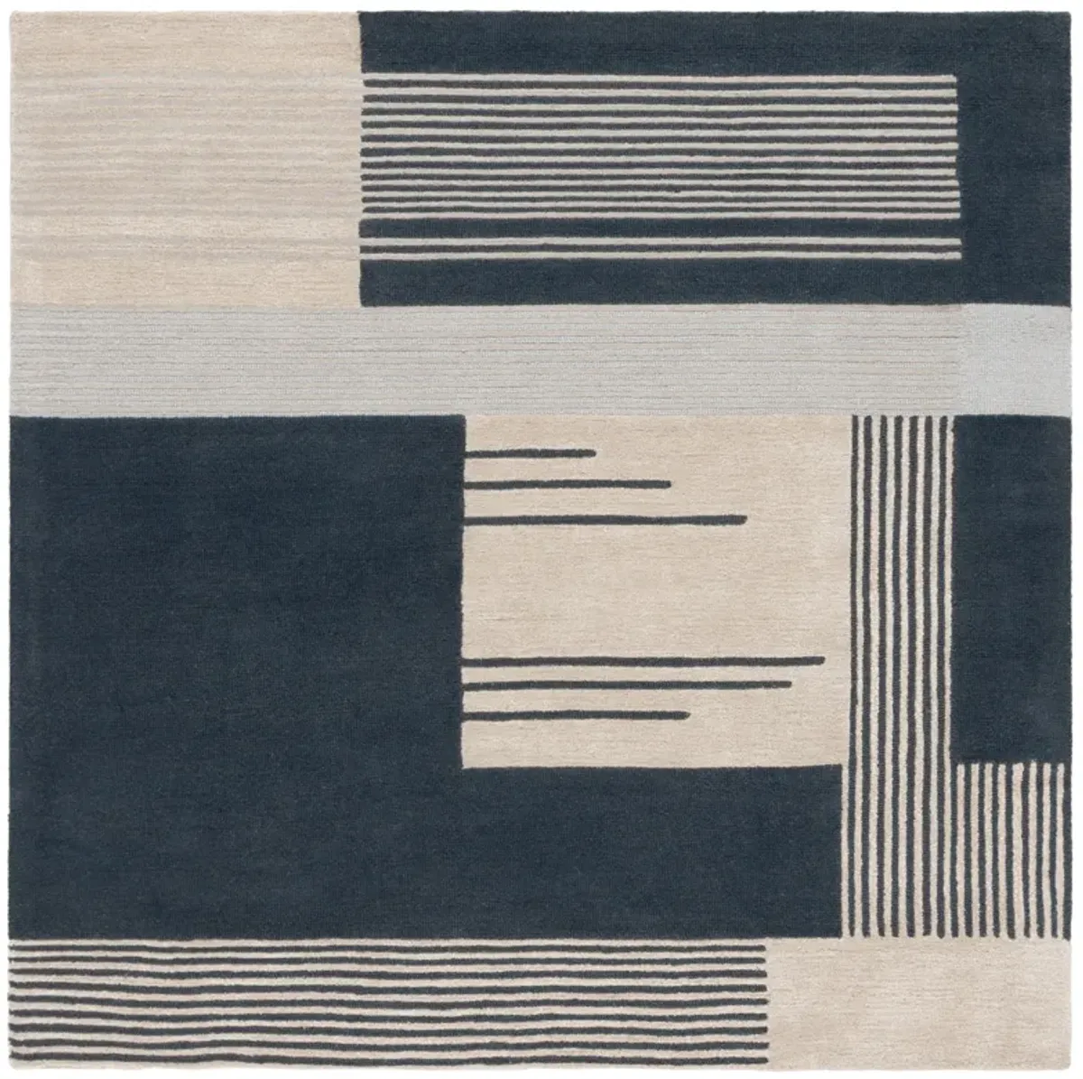 RODEO DRIVE Hand Tufted 6' x 6' Square area rug