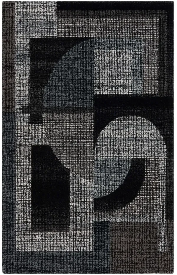FIFTH AVENUE 403 BLACK  8' x 10' Large Rectangle Rug