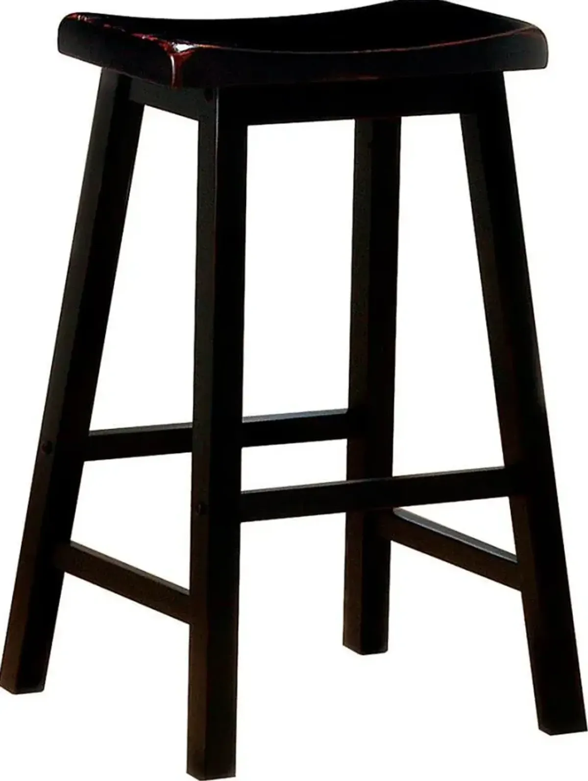 Durant Wooden Bar Stools Black (Set of 2)