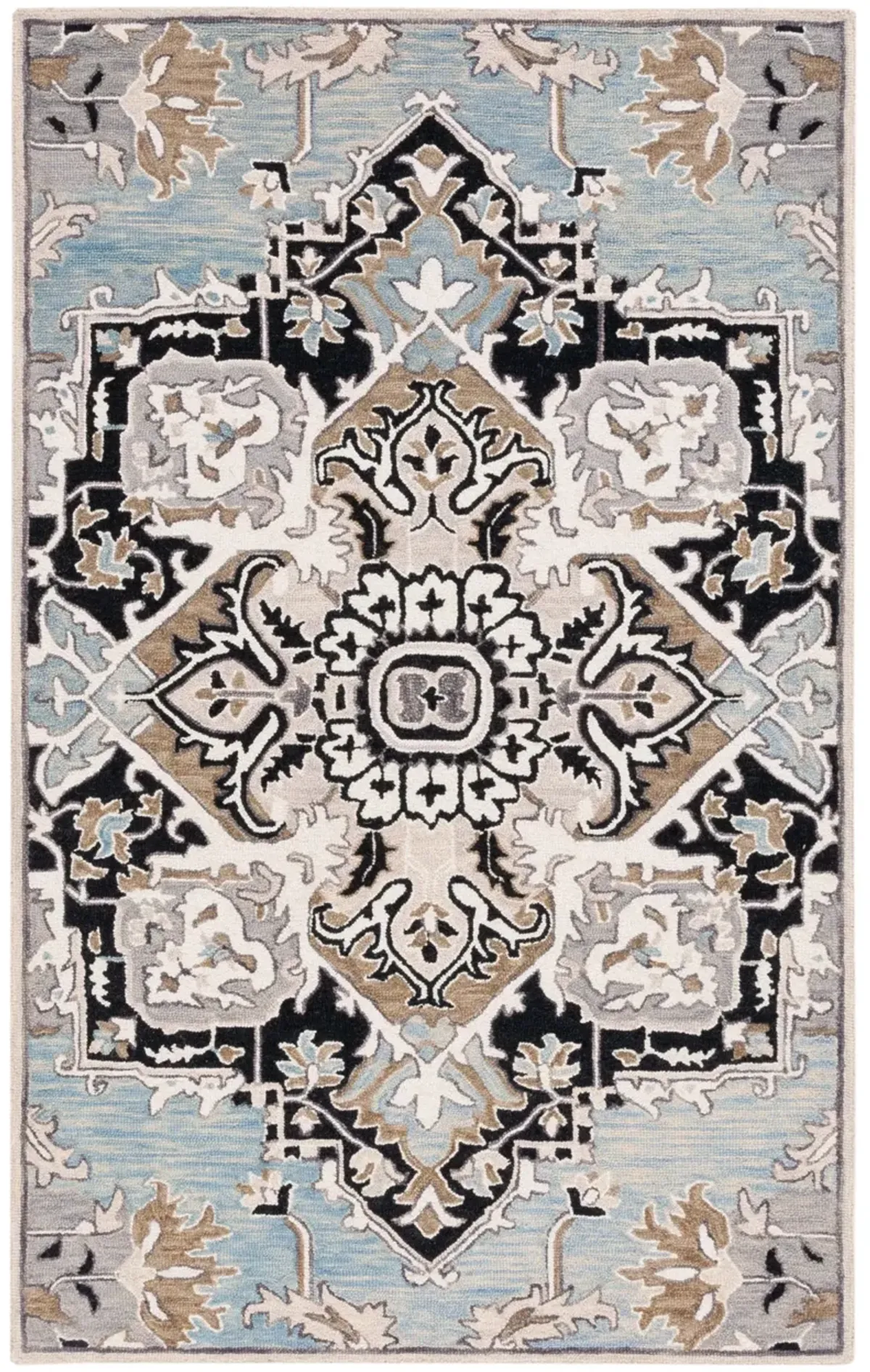 ASPEN 107 BLUE  4' x 6' Small Rectangle Rug