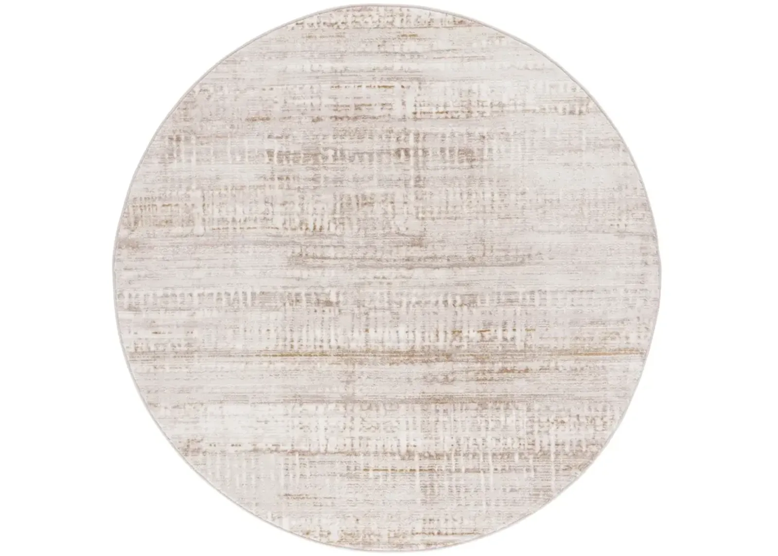 PRESTIGE 128 IVORY  6'-7' x 6'-7' Round Round Rug