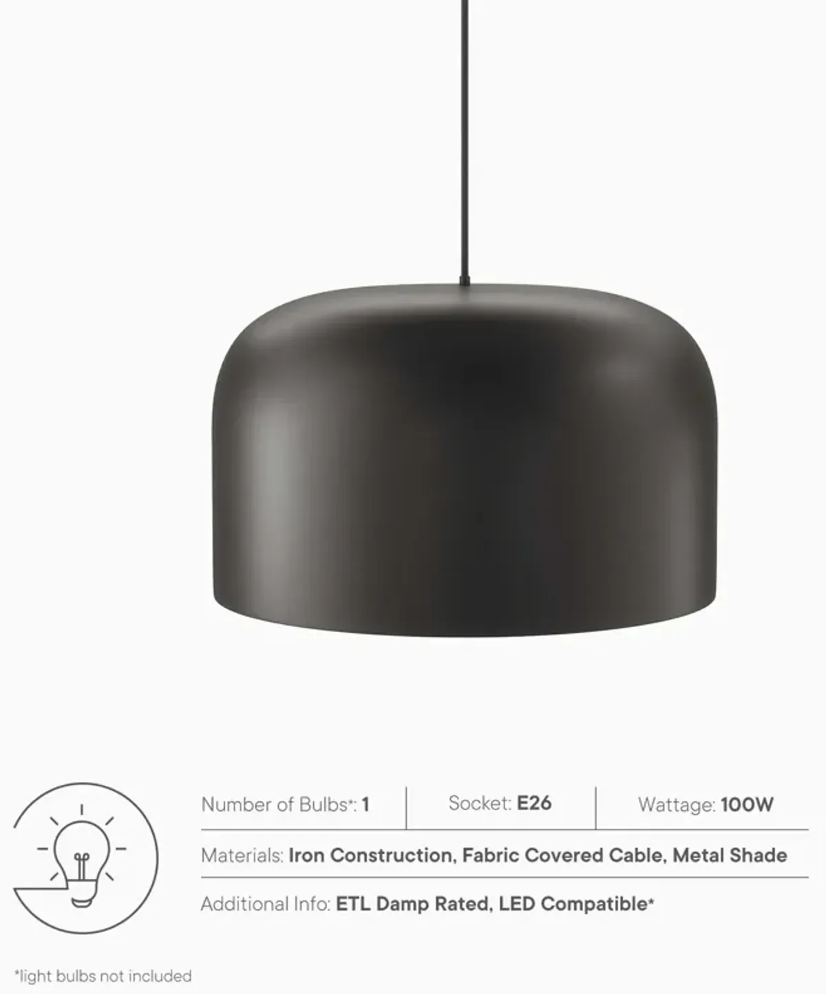 Avenue 1-Light Pendant Light