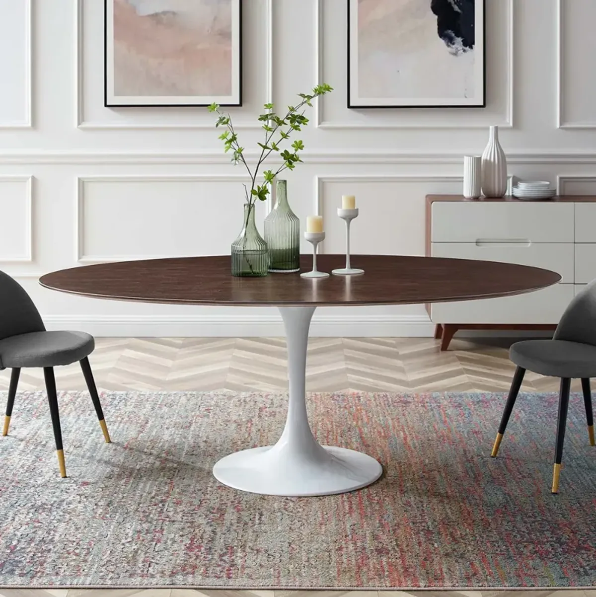 Lippa 78" Oval Dining Table