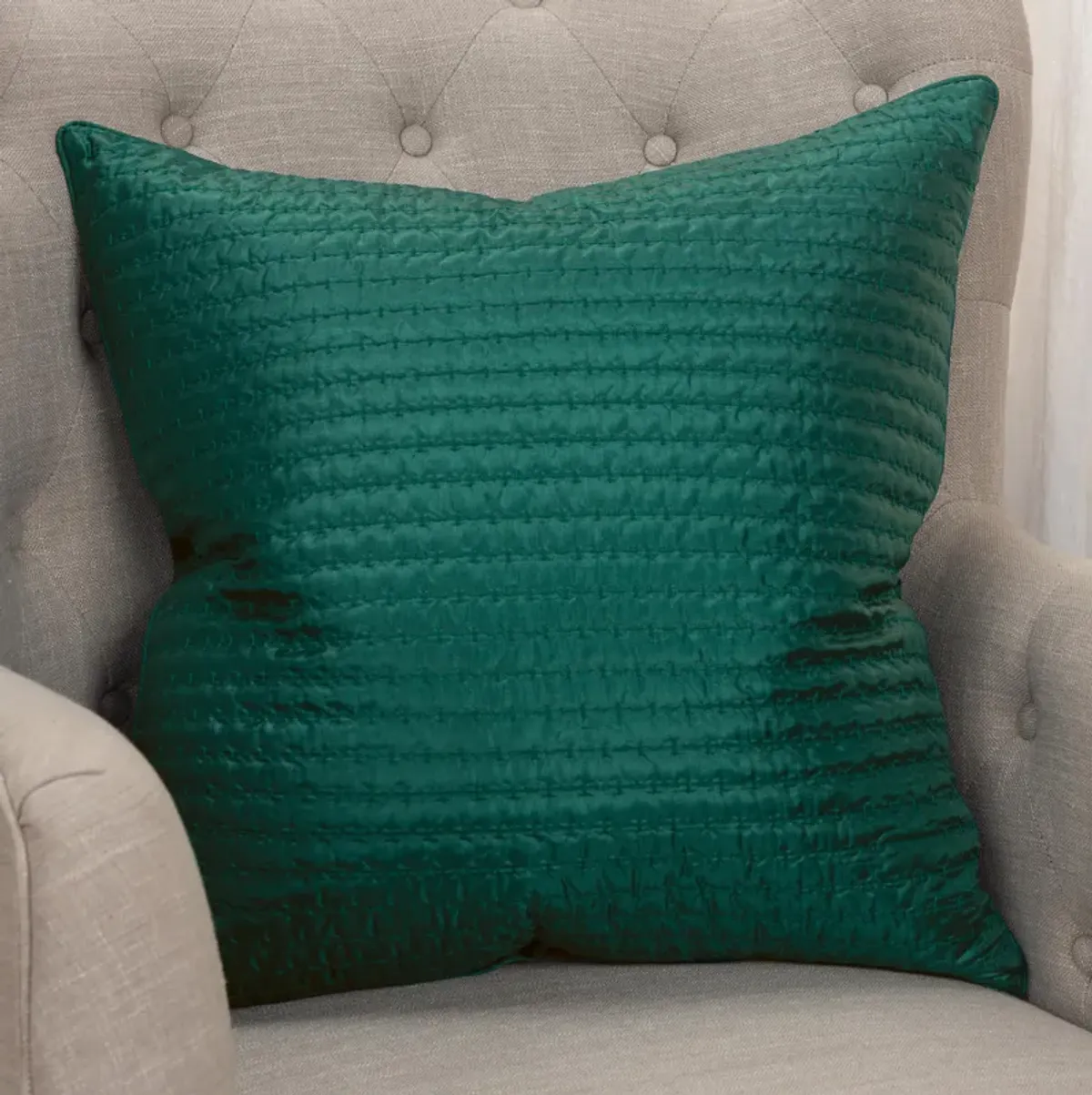 Solid Deep Green Pillow