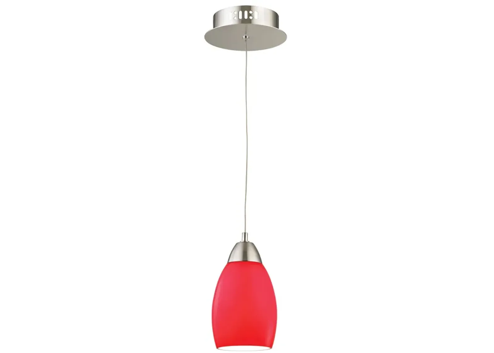 Buro 4" Wide 1-Light Mini Pendant - Satin Nickel