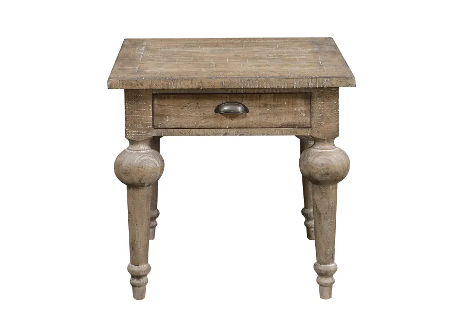 Interlude Square End Table