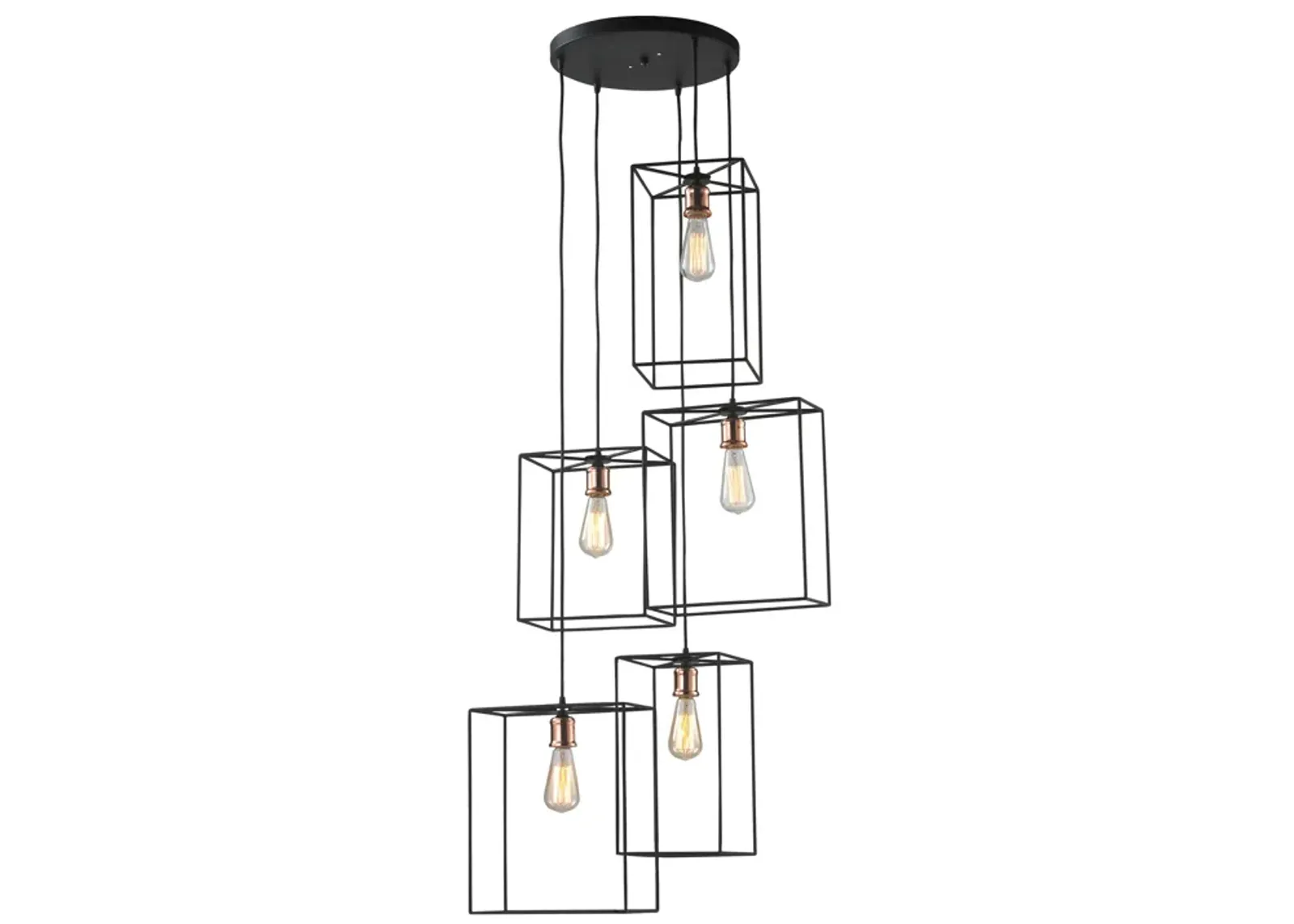 Box 21" Wide 5-Light Pendant - Oil Rubbed Bronze