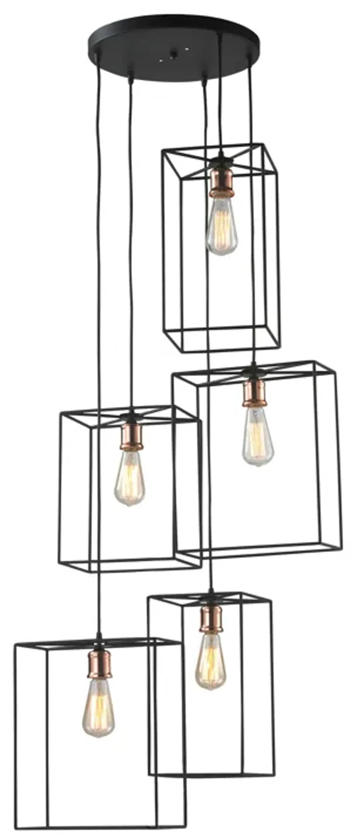 Box 21" Wide 5-Light Pendant - Oil Rubbed Bronze