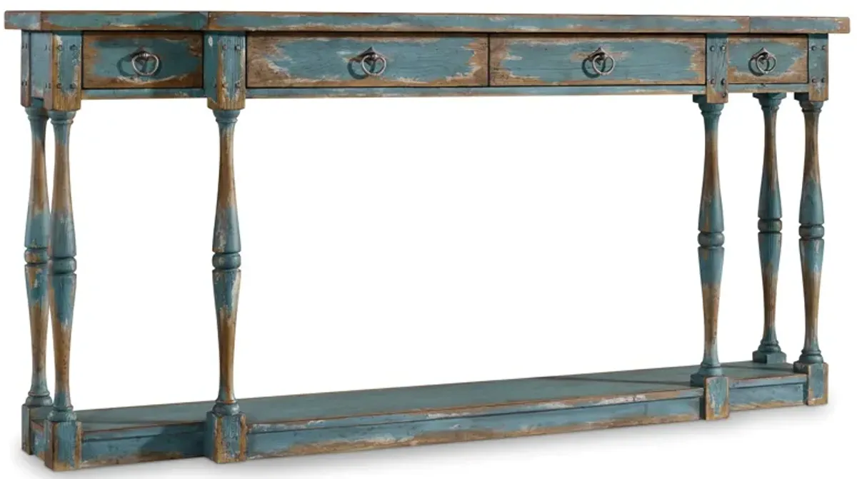 Sanctuary Four-Drawer Thin Console