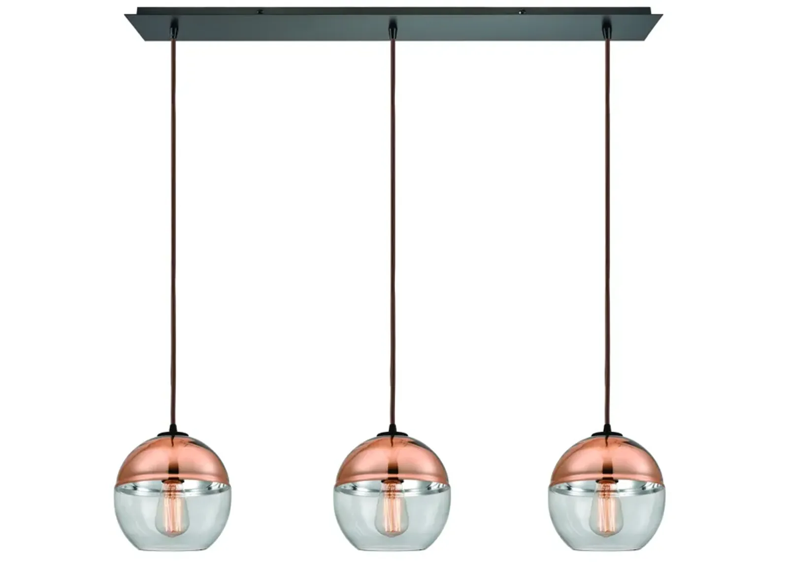 Revelo 36" Wide 3-Light Multi Pendant - Oil Rubbed Bronze