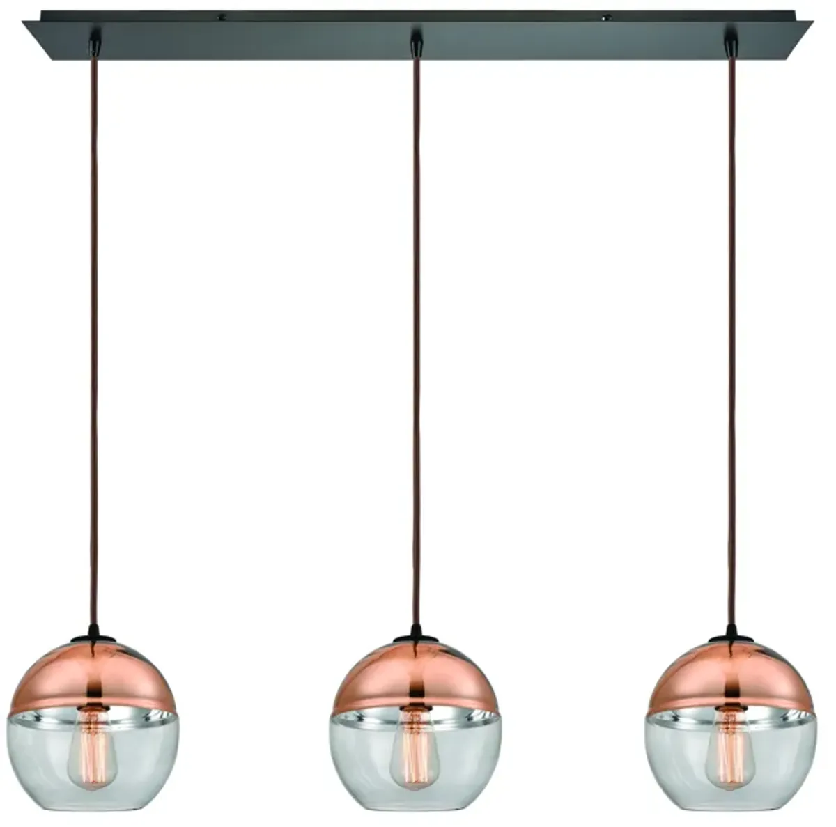 Revelo 36" Wide 3-Light Multi Pendant - Oil Rubbed Bronze