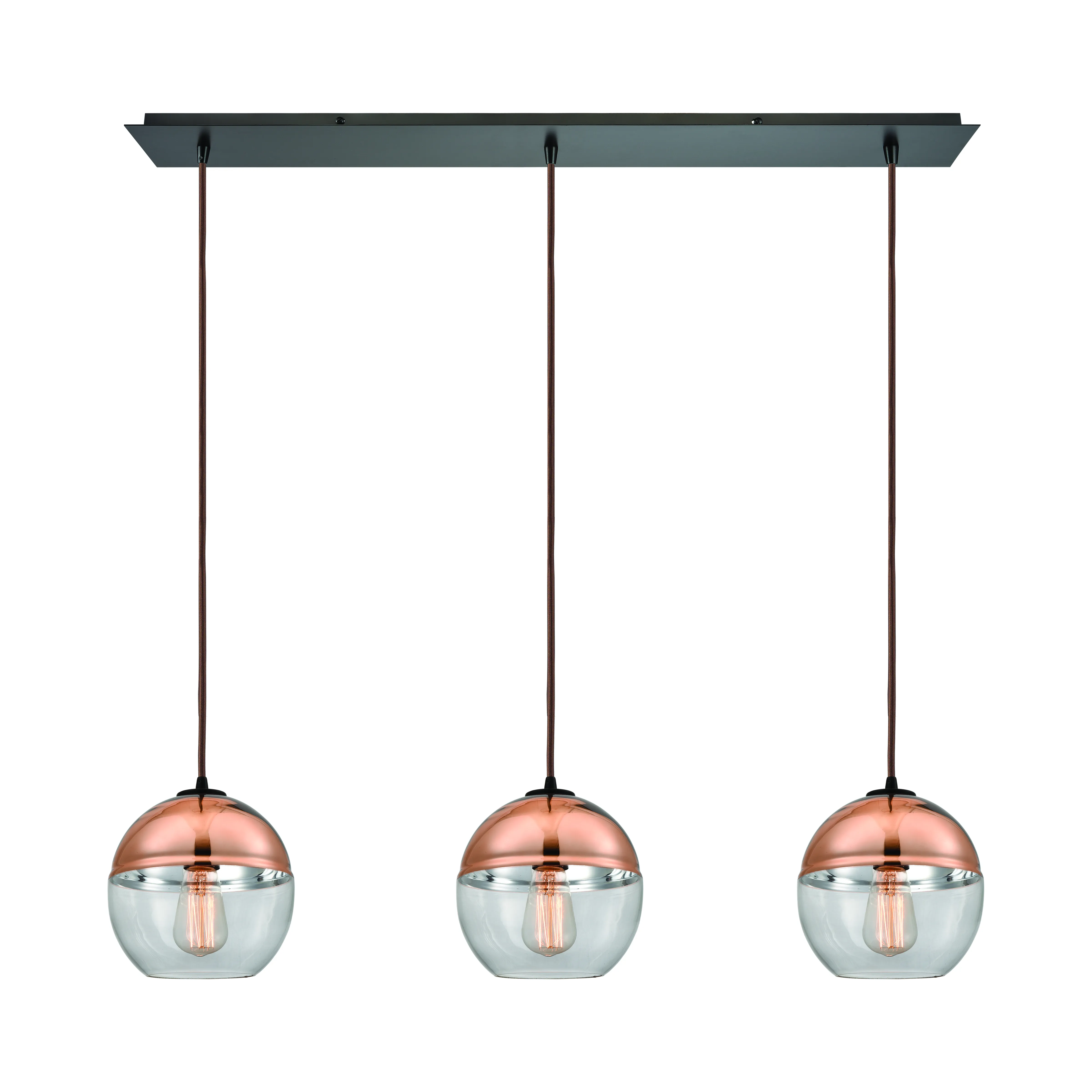 Revelo 36" Wide 3-Light Multi Pendant - Oil Rubbed Bronze