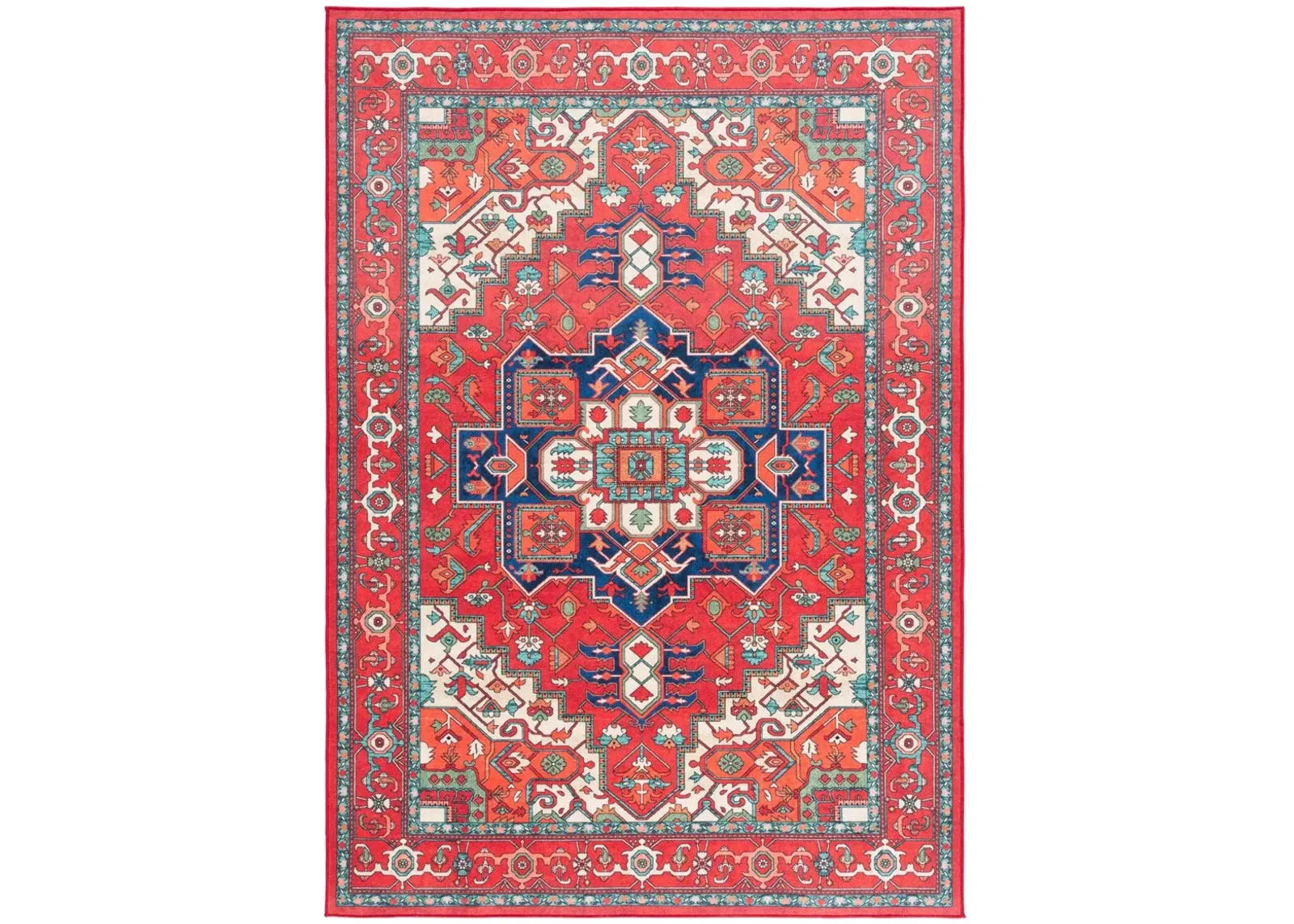 ORLANDO 758 RED  4' x 6' Small Rectangle Rug