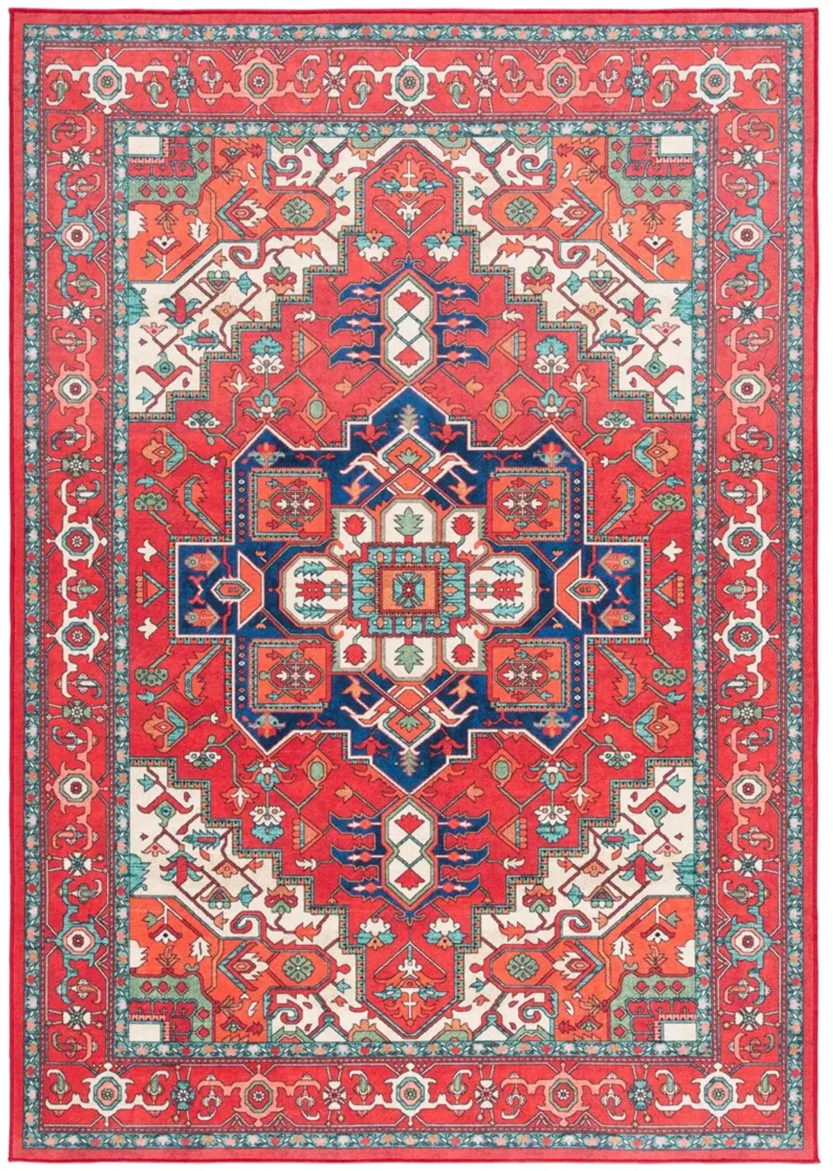 ORLANDO 758 RED  4' x 6' Small Rectangle Rug