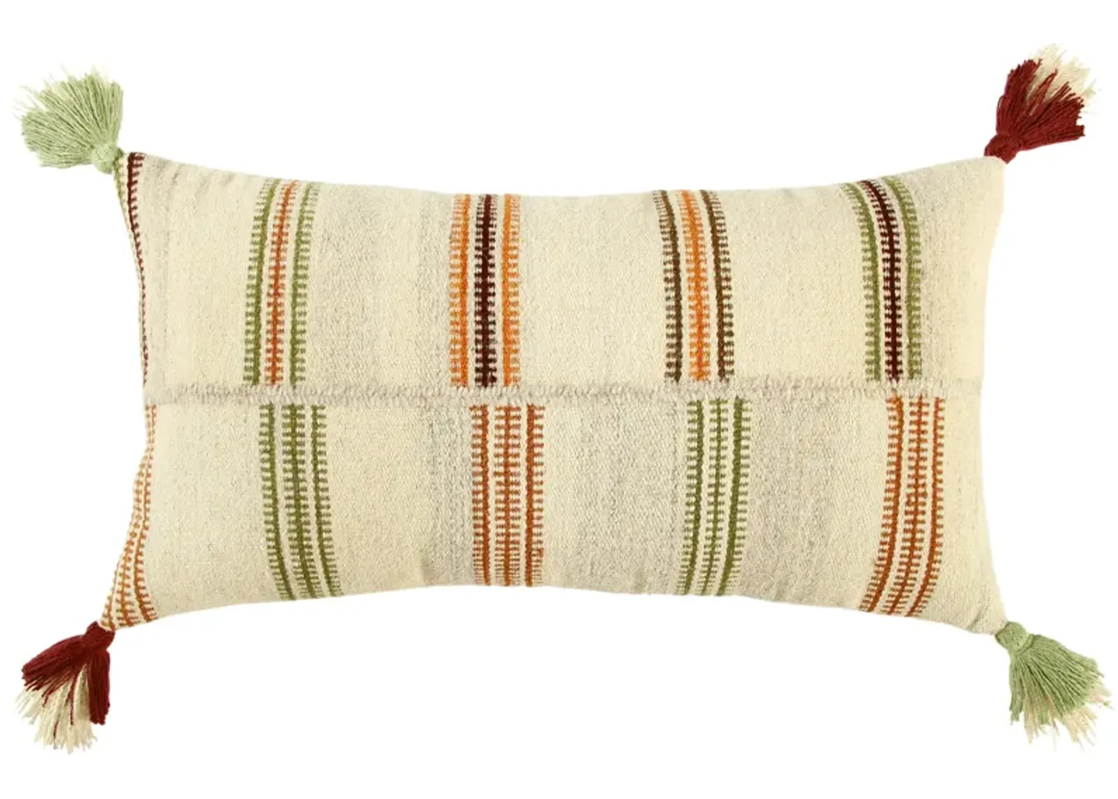 Off-Set Stripe Natural  Pillow