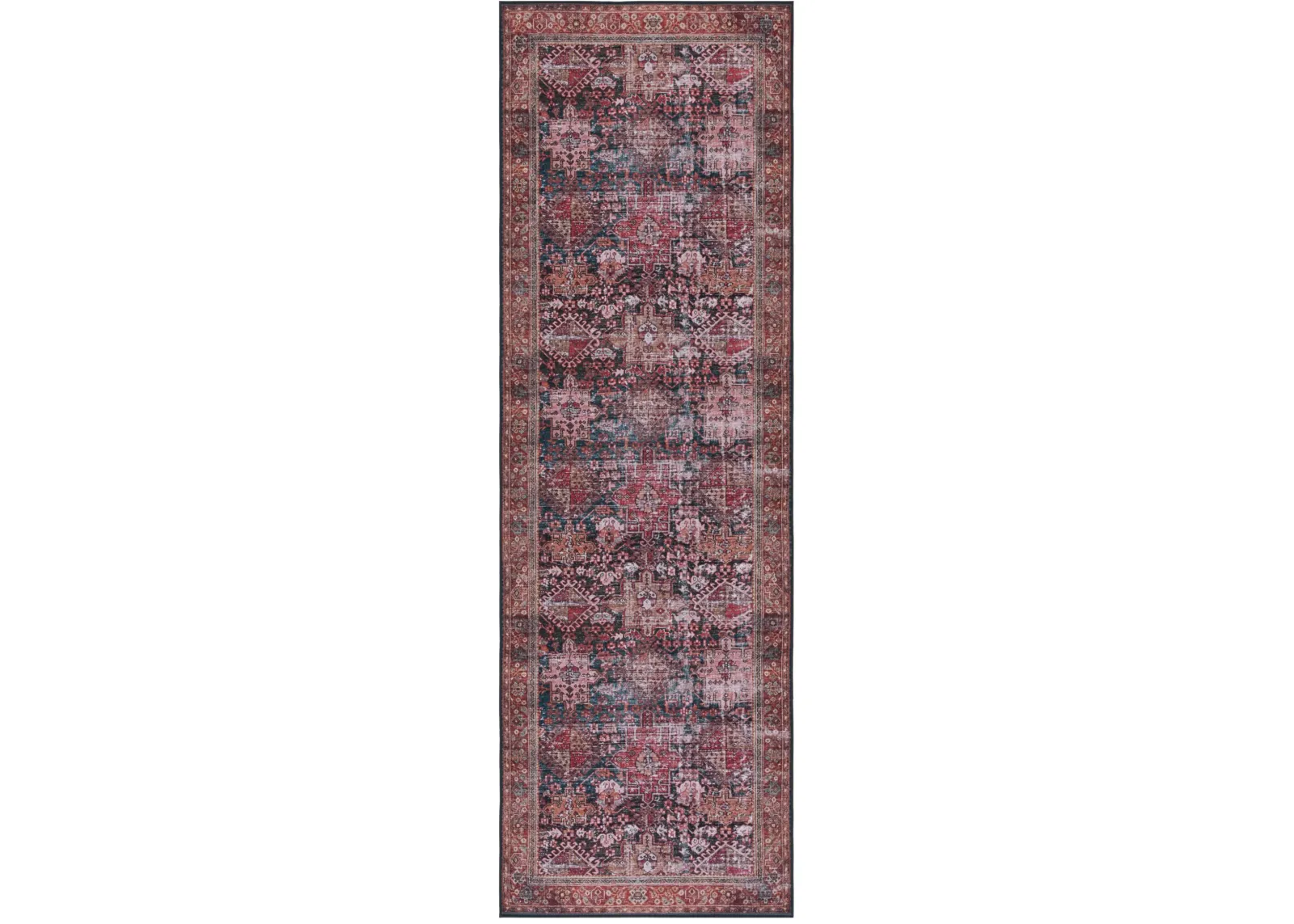 TUCSON 114 M/W S/R RUST  2'-6' x 12' Runner Rug