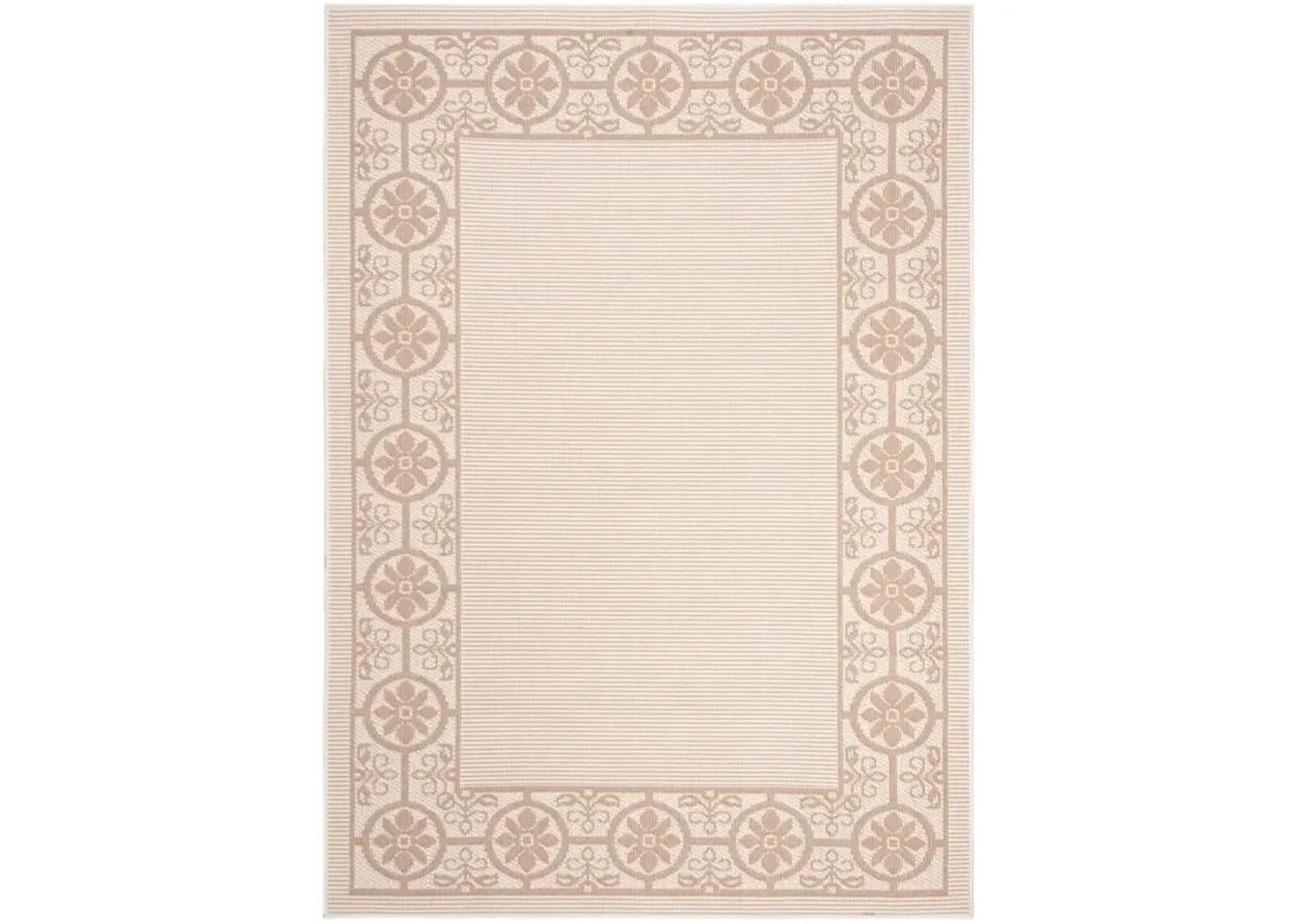 Safavieh BERMUDA 800 Collection BMU815C-5 Ivory / Beige 5'-3" X 7'-6"