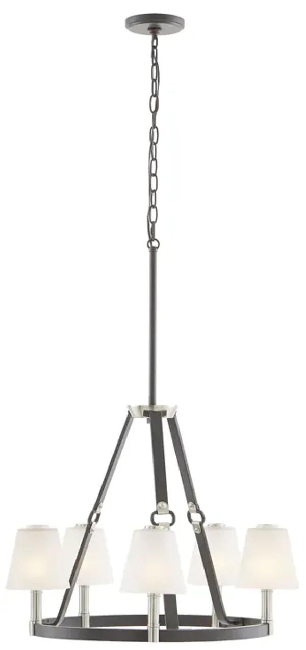 Armstrong Grove 25" Wide 5-Light Chandelier - Espresso