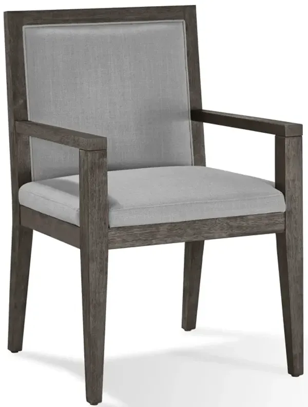 Modesto Wood Framed Arm Chair in French Roast - Set of 2