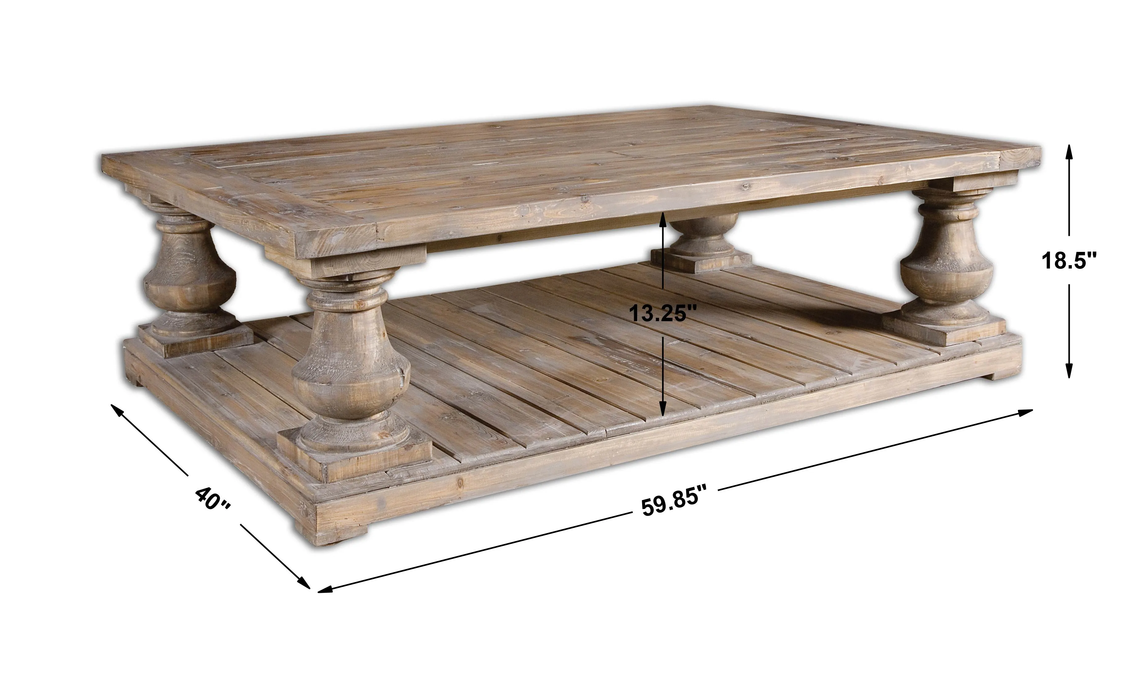 Stratford Rustic Cocktail Table