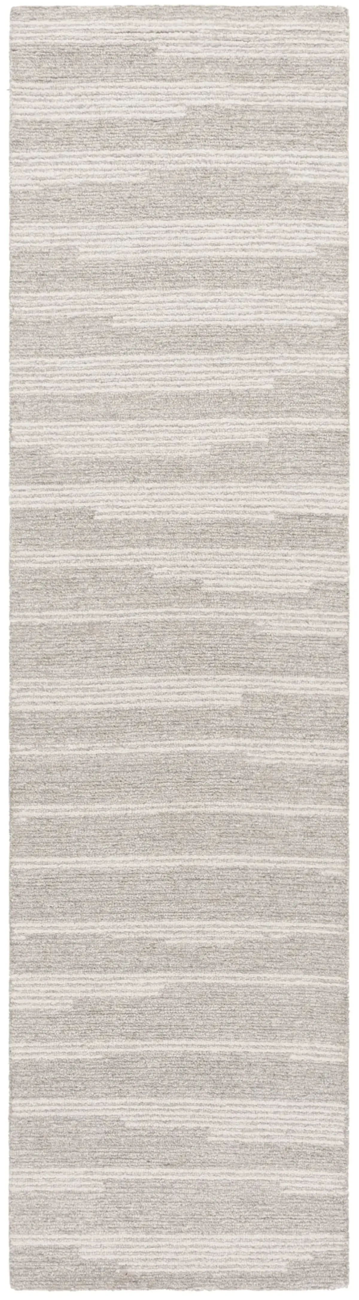 EBONY 526 GREY  2'-3' x 9' Runner Rug