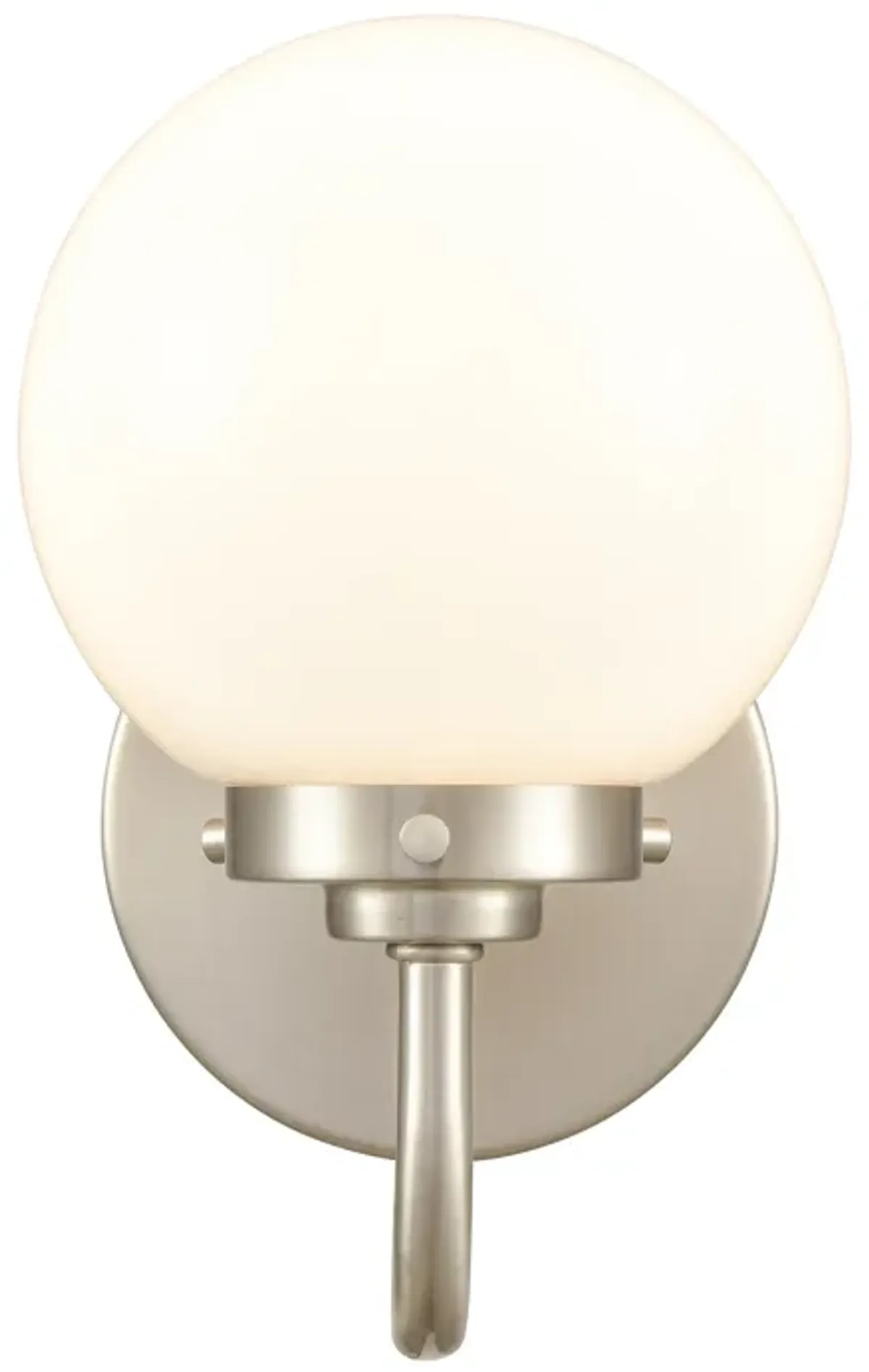 Fairbanks 8.5'' High 1-Light Sconce - Brushed Nickel and Opal