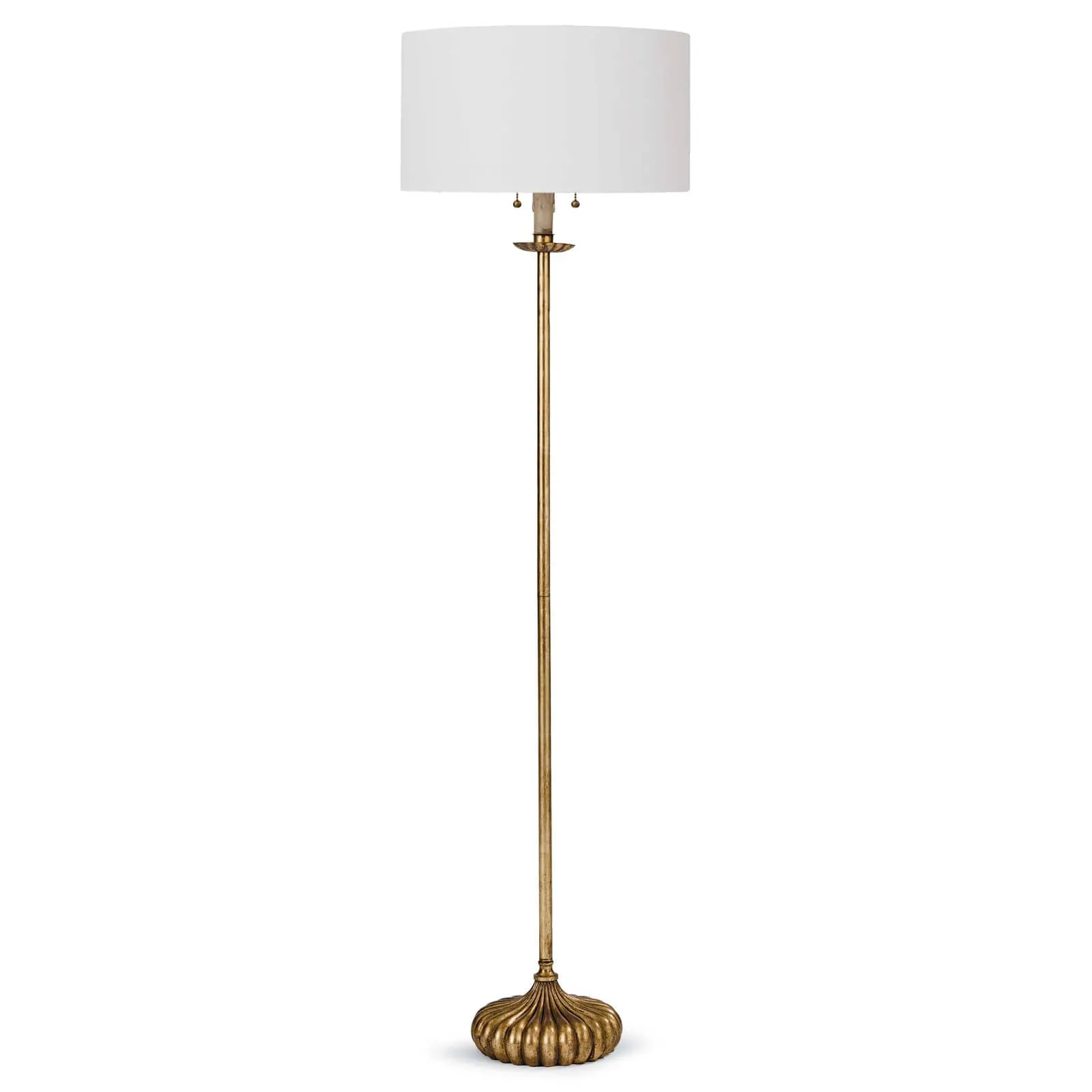 Clove Stem Floor Lamp (Antique Gold Leaf)