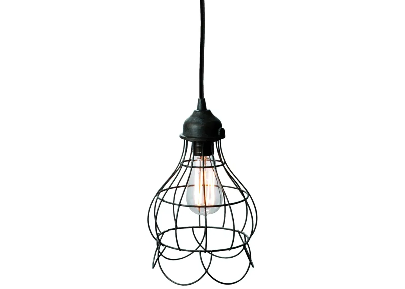 Wire 6" Wide 1-Light Mini Pendant - Oil Rubbed Bronze