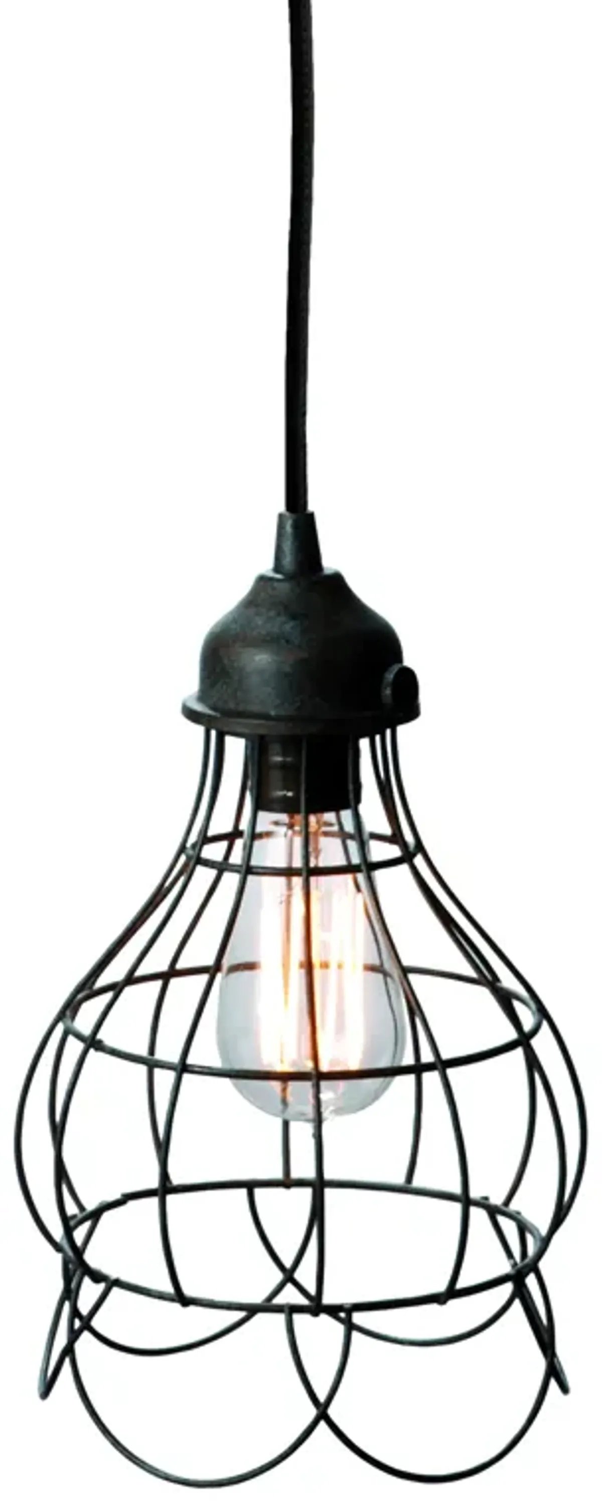 Wire 6" Wide 1-Light Mini Pendant - Oil Rubbed Bronze