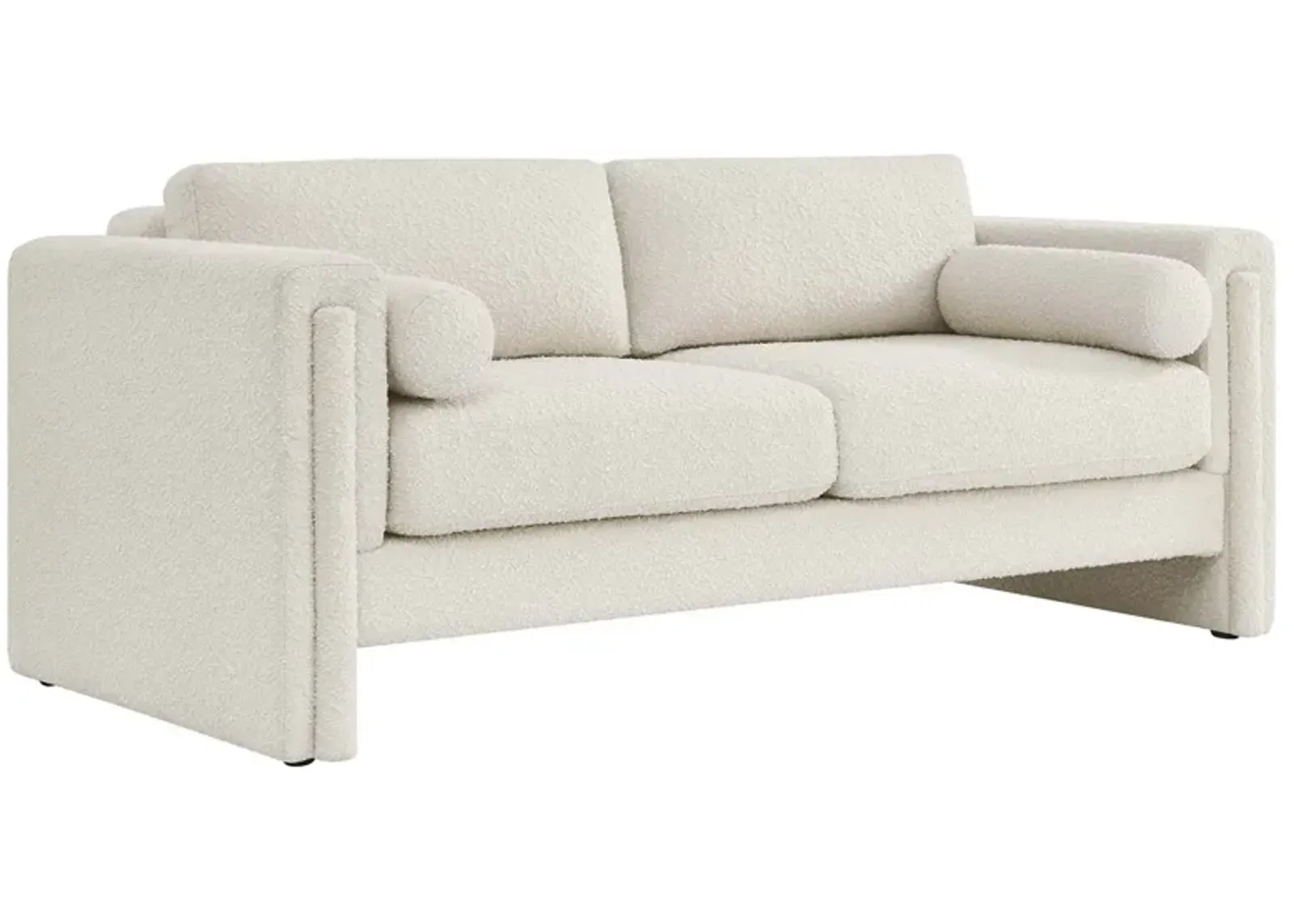 Visible Boucle Fabric Sofa