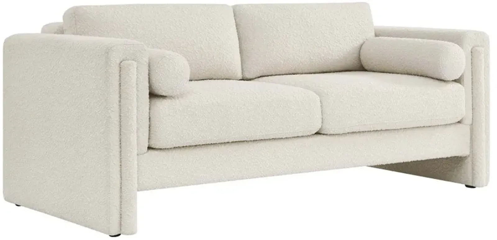 Visible Boucle Fabric Sofa