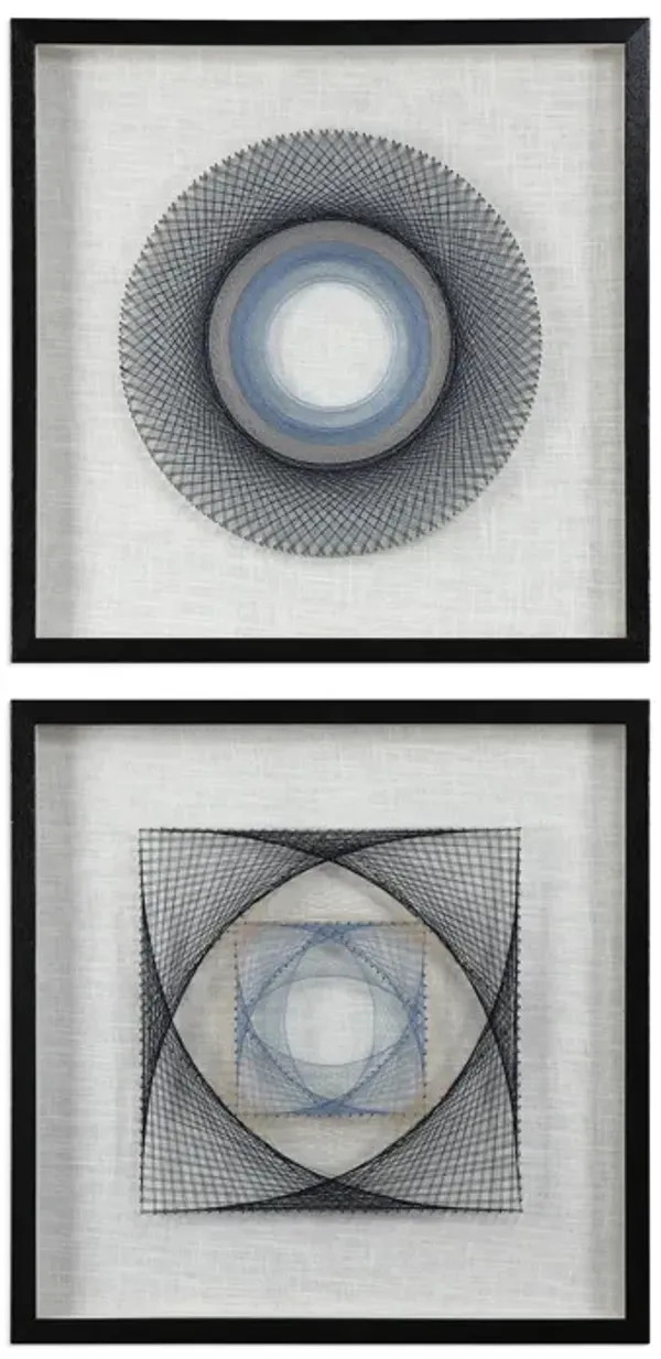 String Duet Geometric Art - Set of 2
