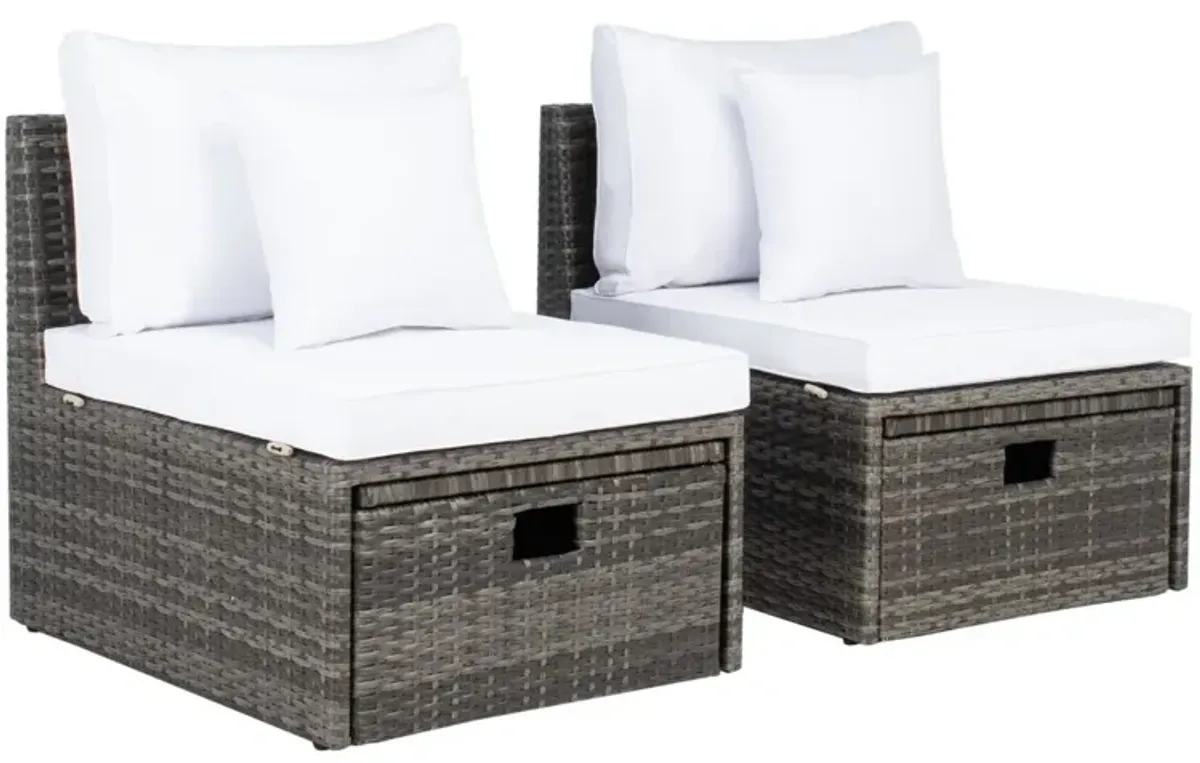 PRAMLA OUTDOOR SETTE WITH OTTOMAN