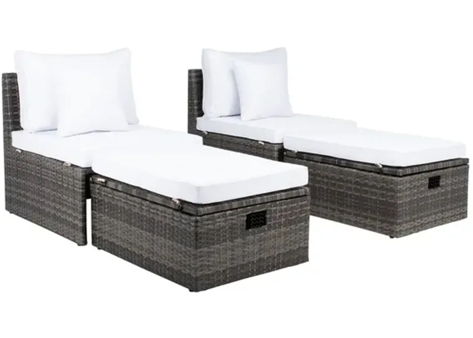 PRAMLA OUTDOOR SETTE WITH OTTOMAN