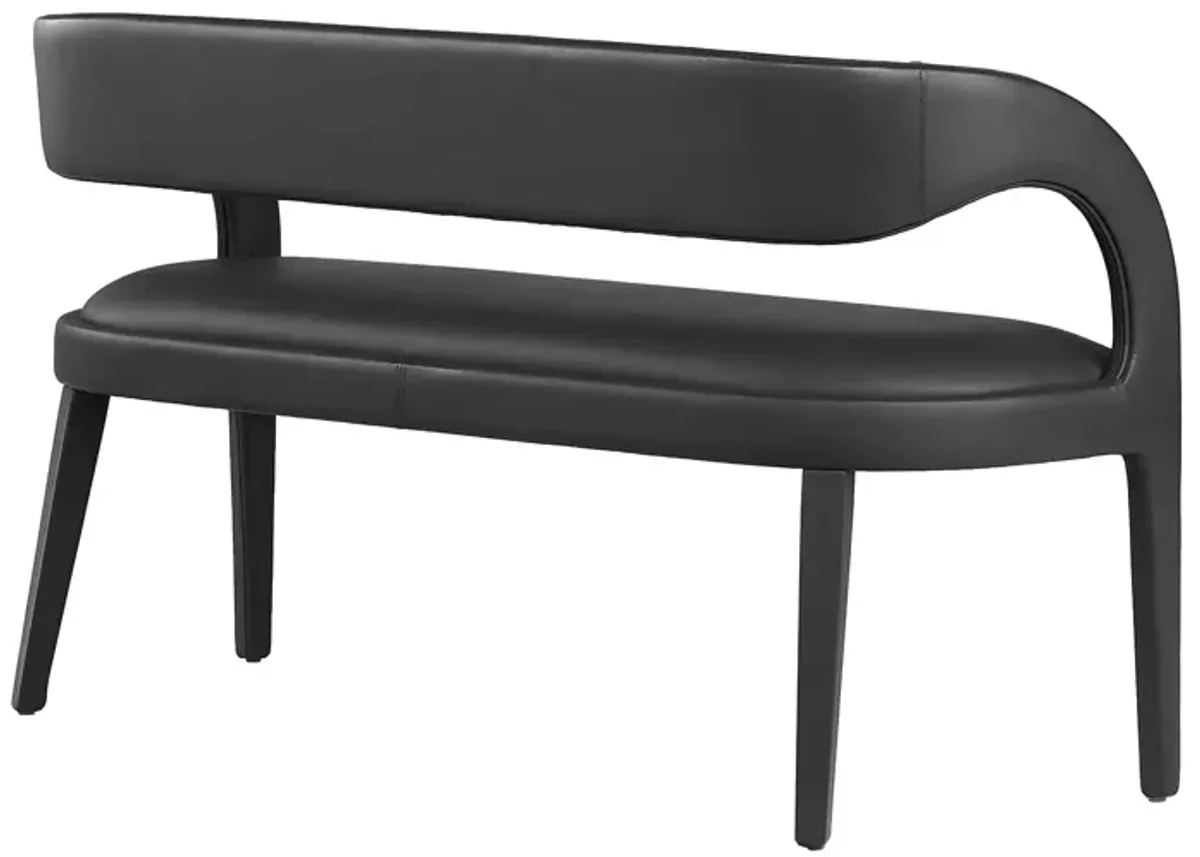 Pinnacle Vegan Leather Accent Bench