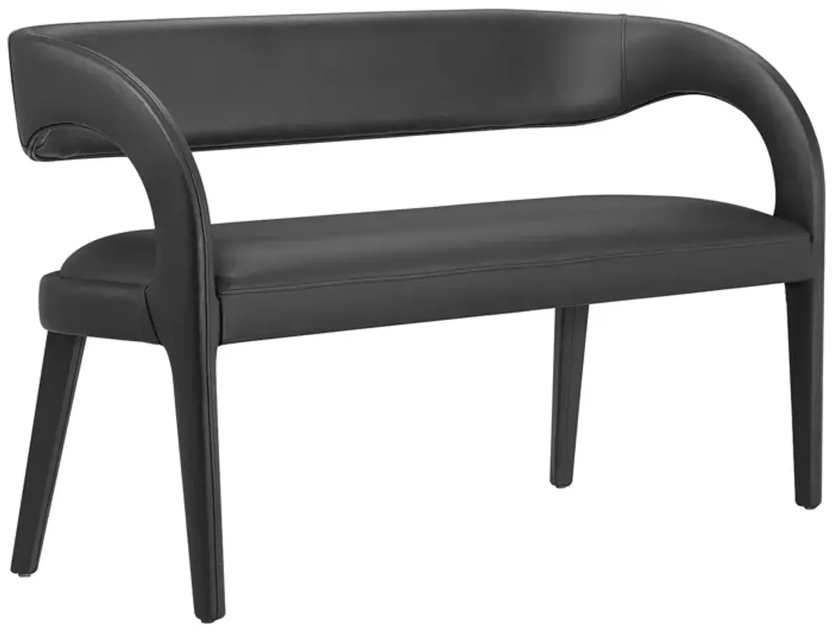 Pinnacle Vegan Leather Accent Bench