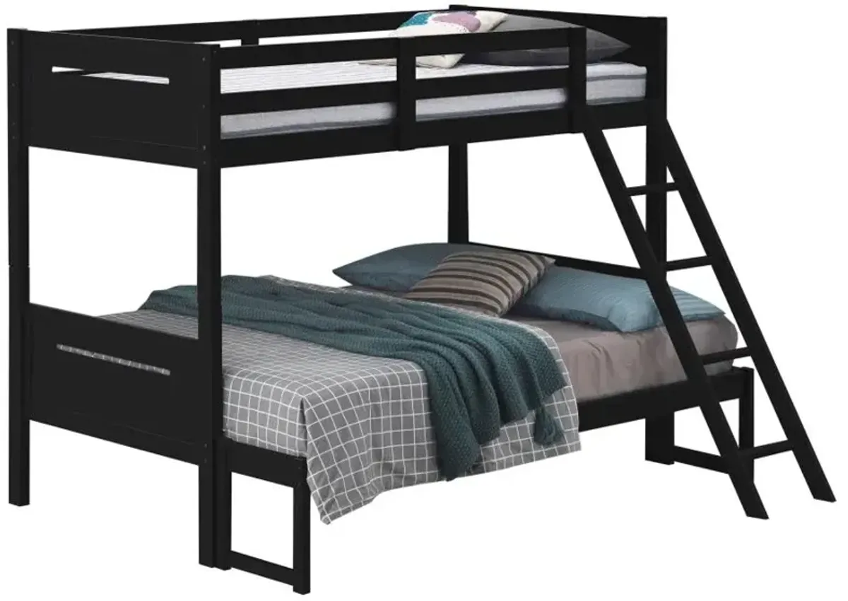 Littleton Twin Over Full Bunk Bed Black